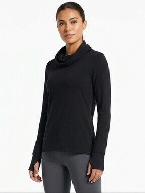 NUX Active Cowl Neck Retractable Hoody w/ Thumbholes Size XS